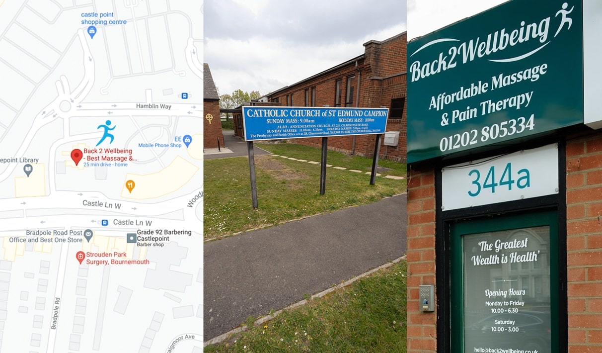 Massage Therapy Locations - Bournemouth, Dorset